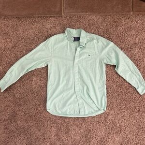 Vineyard Vines Mint Green Mens Button-Down Shirt
